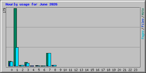 Hourly usage for June 2026